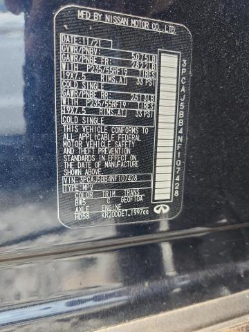 2022 INFINITI QX50 LUXE 3PCAJ5BB4NF107428