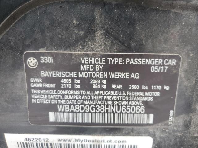 2017 BMW 330 XI - WBA8D9G38HNU65066