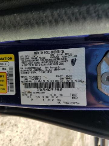 2015 FORD FUSION SE - 3FA6P0HD2FR139669