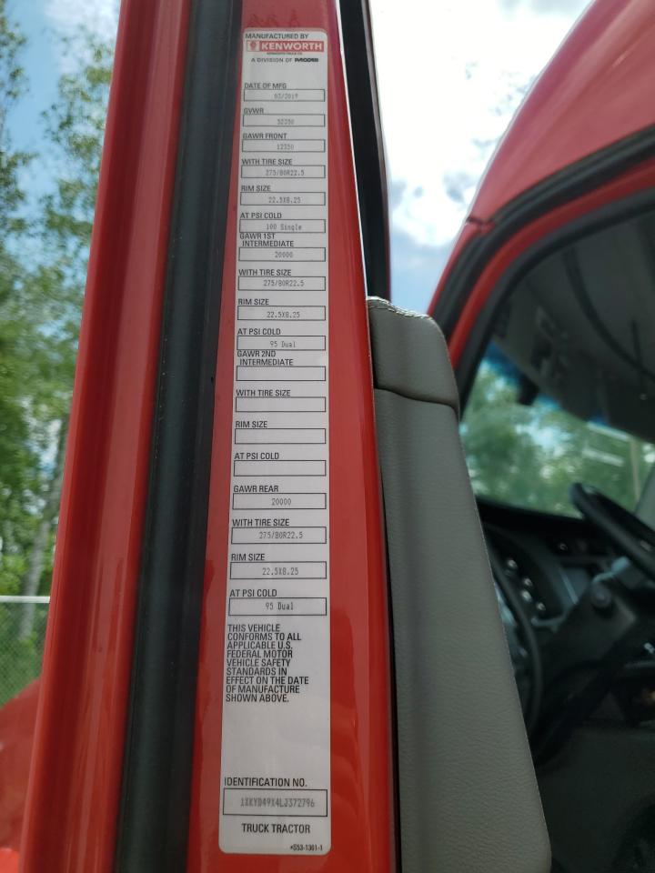 Lot #3315724416 2020 KENWORTH CONSTRUCTI