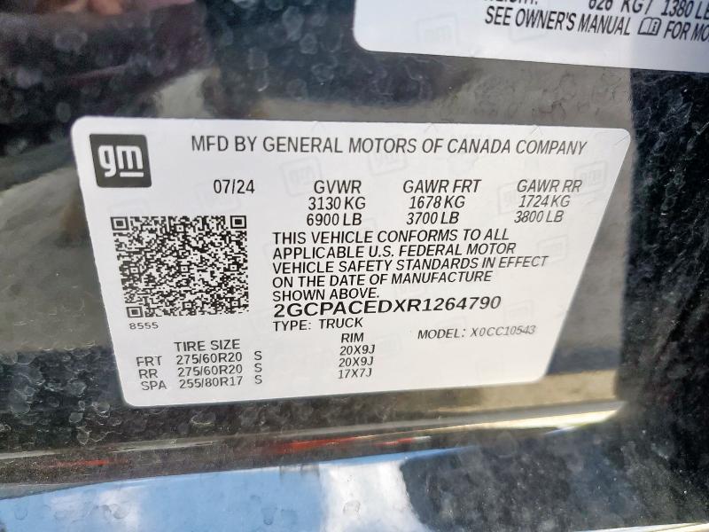2024 CHEVROLET SILVERADO - 2GCPACEDXR1264790