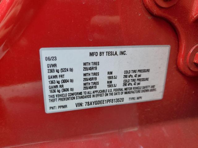 2023 TESLA MODEL Y 7SAYGDEE1PF813520