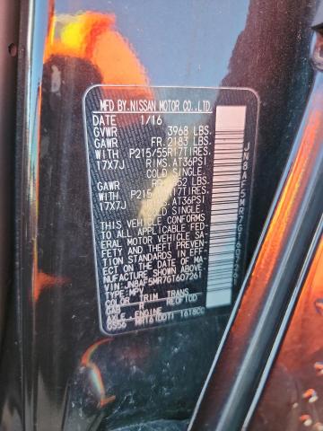 2016 NISSAN JUKE S JN8AF5MR7GT607261