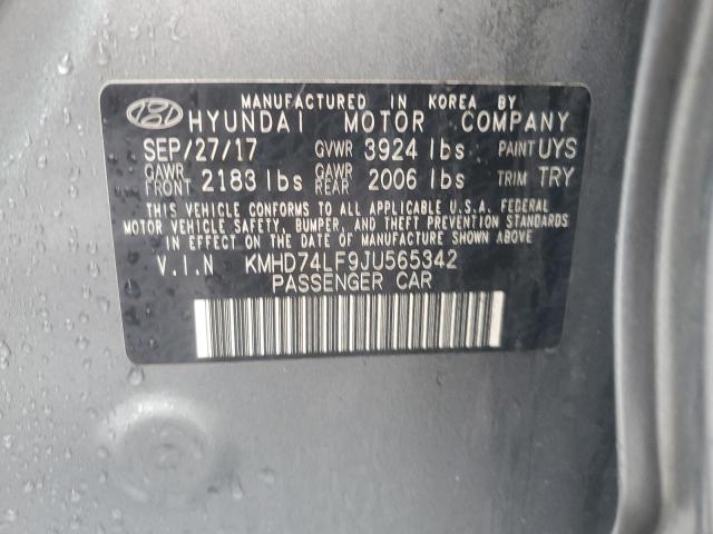 2018 HYUNDAI ELANTRA SE - KMHD74LF9JU565342