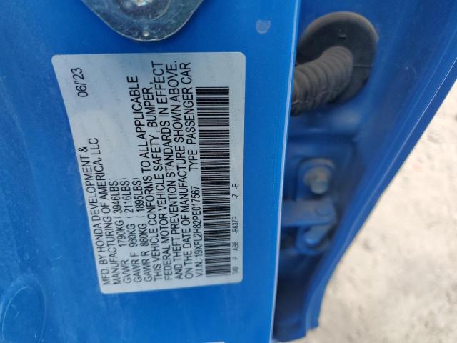 2023 HONDA CIVIC SPORT 19XFL2H82PE017567