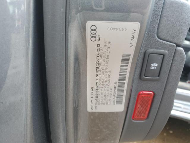 2017 AUDI A4 PREMIUM - WAUENAF40HN046379
