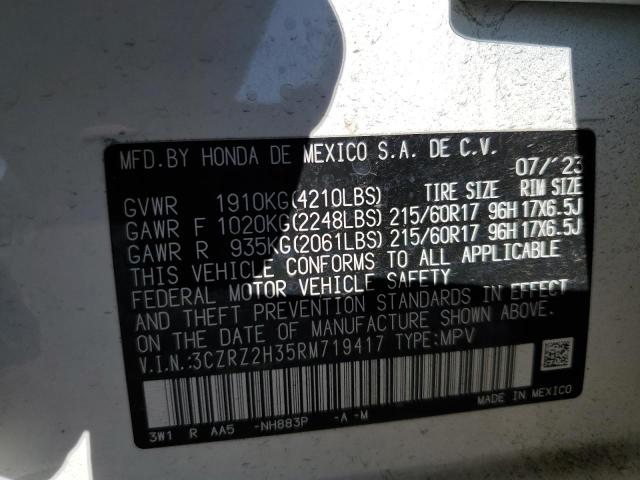 2024 HONDA HR-V LX 3CZRZ2H35RM719417
