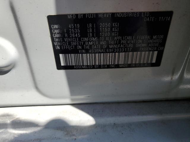 2015 SUBARU LEGACY 2.5 4S3BNAL69F3033117