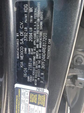 2024 KIA FORTE LX - 3KPF24AD4RE817201