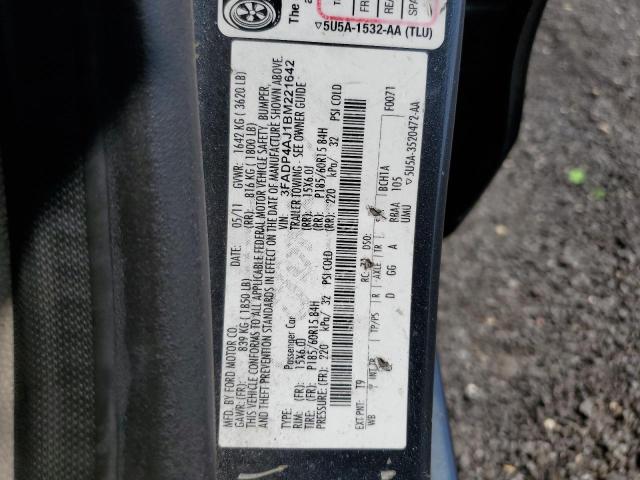 2011 FORD FIESTA S - 3FADP4AJ1BM221642