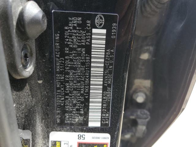 2024 TOYOTA CAMRY XSE 4T1K61BK4RU115987