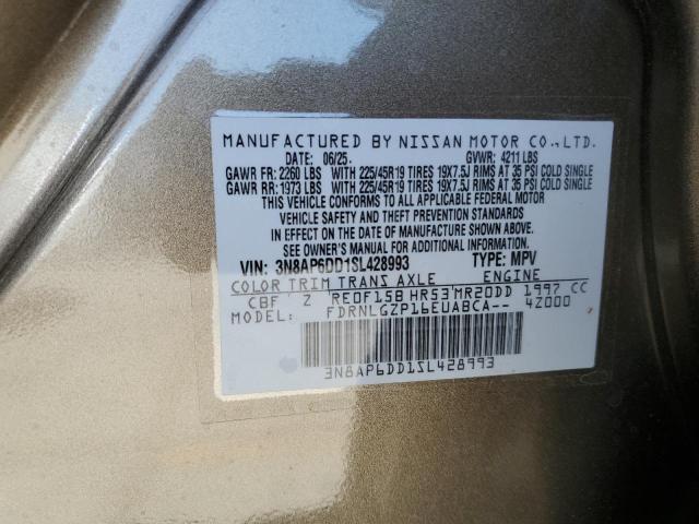 2025 NISSAN KICKS SR 3N8AP6DD1SL428993