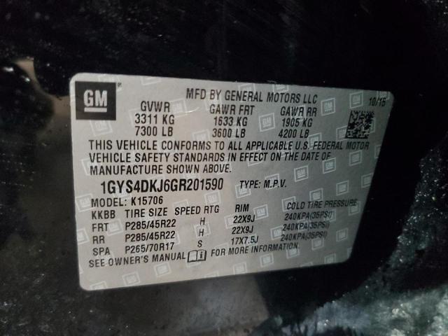 2016 CADILLAC ESCALADE P 1GYS4DKJ6GR201590
