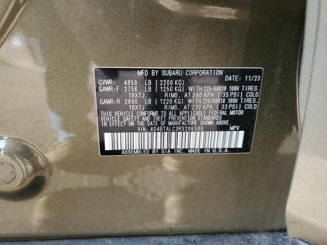 2024 SUBARU OUTBACK 4S4BTALC3R3206500