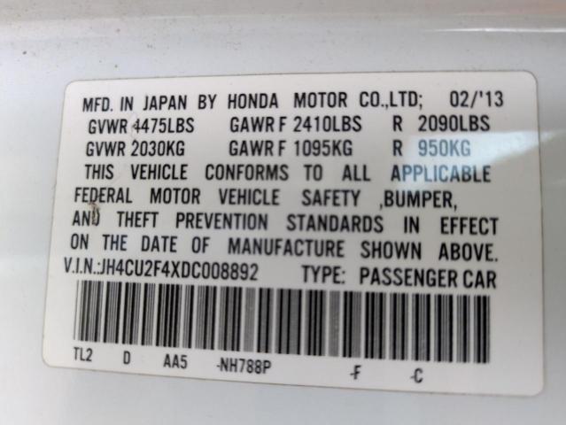 2013 ACURA TSX - JH4CU2F4XDC008892