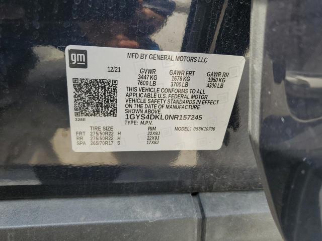 2022 CADILLAC ESCALADE P - 1GYS4DKL0NR157245