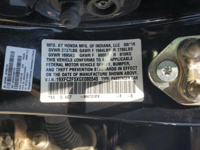 2016 HONDA CIVIC LX - 19XFC2F5XGE080540