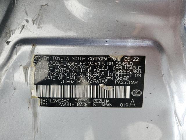 2022 LEXUS IS 350 F S JTHGZ1B24N5056153