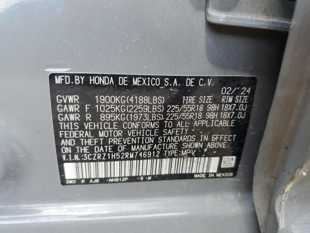 2024 HONDA HR-V SPORT 3CZRZ1H52RM746912