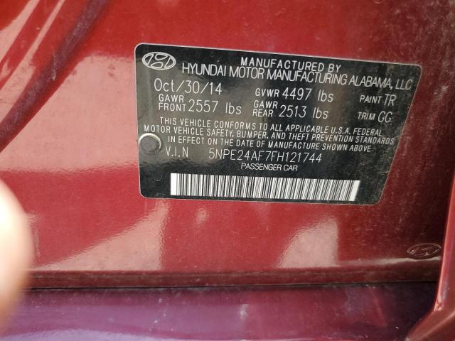 2015 HYUNDAI SONATA SE 5NPE24AF7FH121744