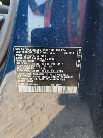 2019 VOLKSWAGEN ATLAS S 1V2GR2CA9KC552794