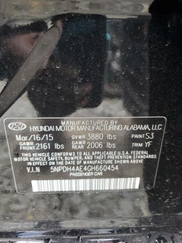 2016 HYUNDAI ELANTRA SE 5NPDH4AE4GH660454
