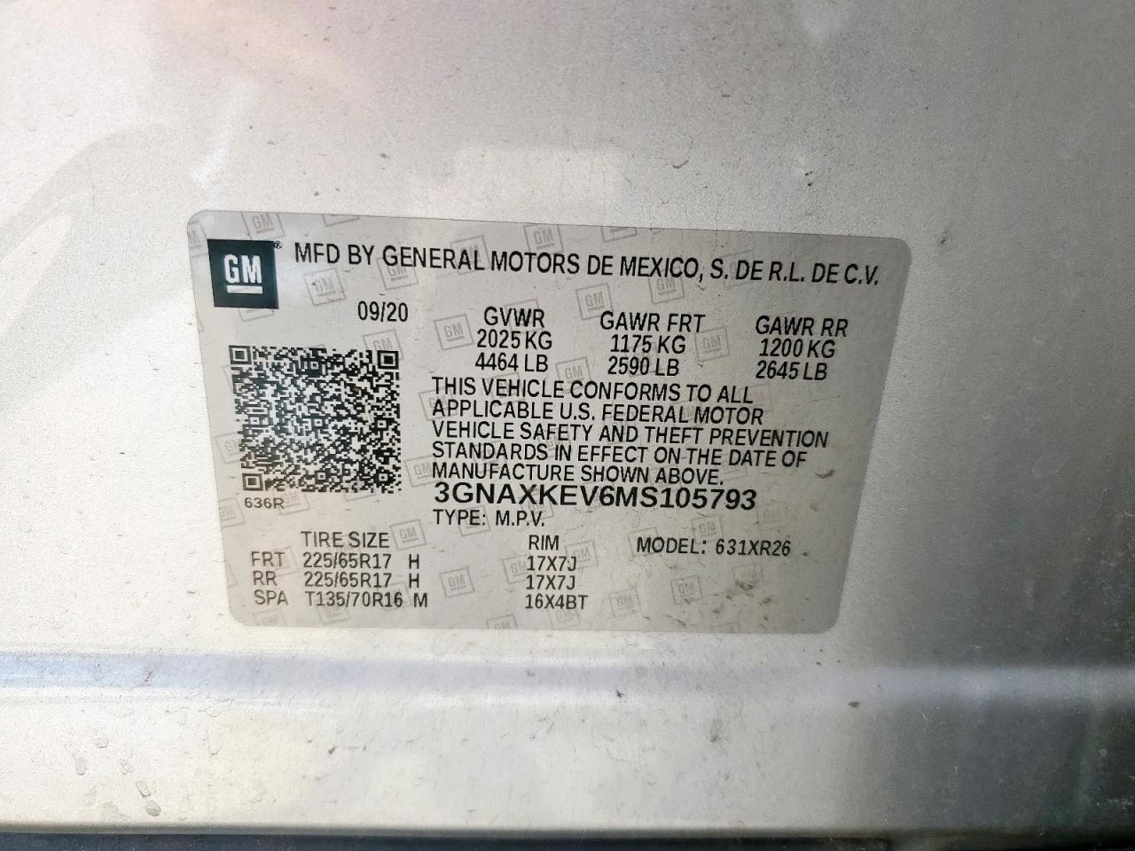 CHEVROLET EQUINOX LT