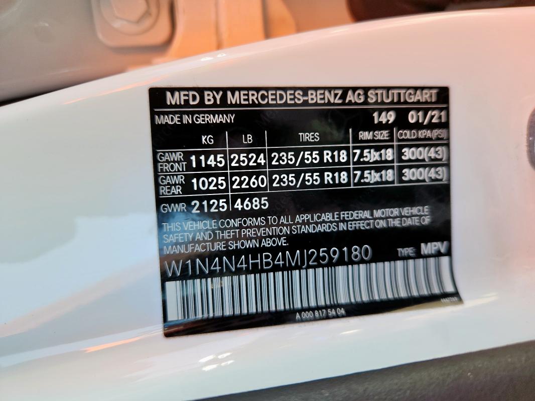2021 MERCEDES-BENZ GLA 250 4M - W1N4N4HB4MJ259180