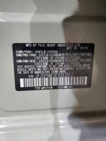 2015 SUBARU XV CROSSTR JF2GPAMC8F8312812