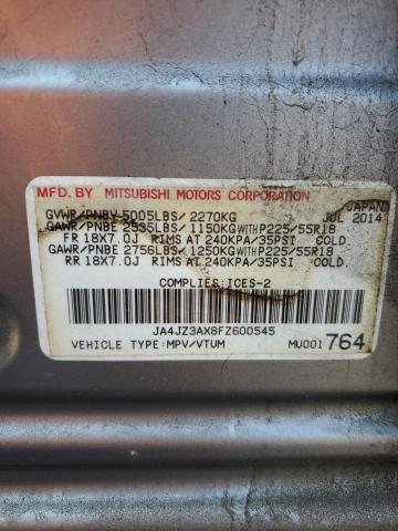 2015 MITSUBISHI OUTLANDER JA4JZ3AX8FZ600545