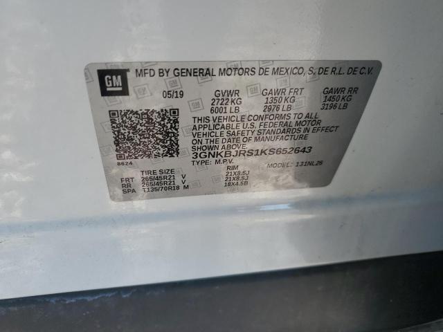 2019 CHEVROLET BLAZER RS 3GNKBJRS1KS652643