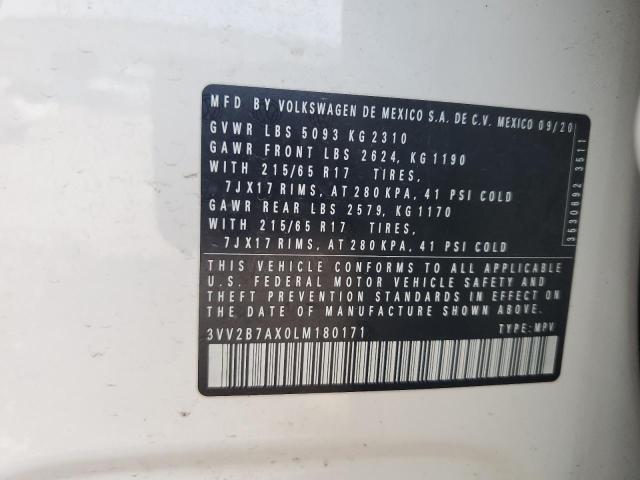 2020 VOLKSWAGEN TIGUAN SE - 3VV2B7AX0LM180171
