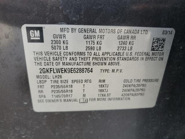2014 GMC TERRAIN SL - 2GKFLWEK9E6288764