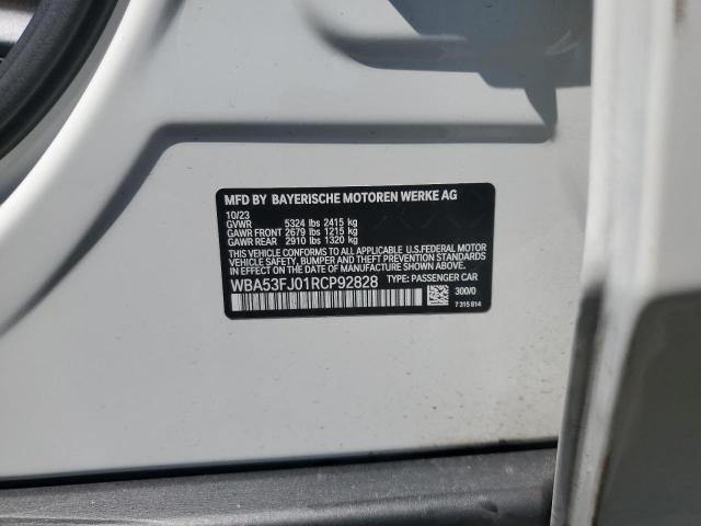 2024 BMW 530 XI WBA53FJ01RCP92828