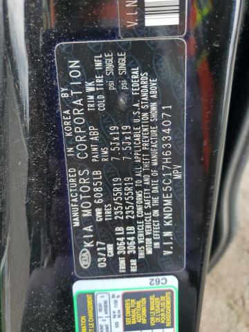 2017 KIA SEDONA SXL KNDME5C17H6334071