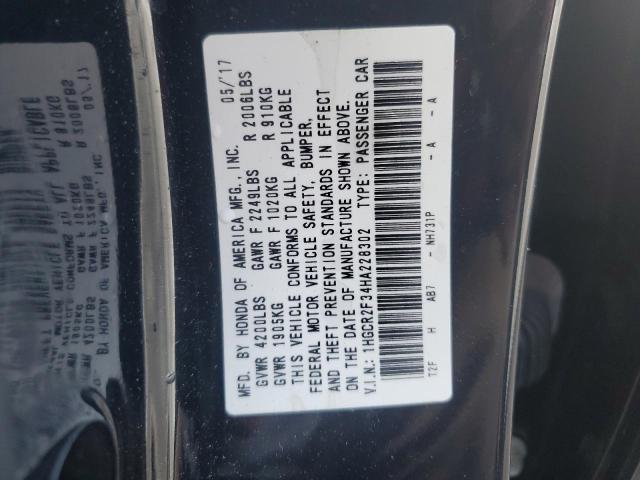 2017 HONDA ACCORD LX - 1HGCR2F34HA228302