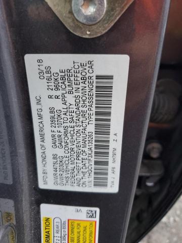 2018 HONDA ACCORD SPO 1HGCV1F3XJA135263