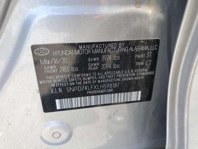 2020 HYUNDAI ELANTRA SE - 5NPD74LFXLH598187
