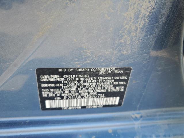 2021 SUBARU CROSSTREK JF2GTAAC2MG662794