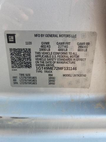 2021 GMC SIERRA K2500 SLE 1GT49ME72MF131146