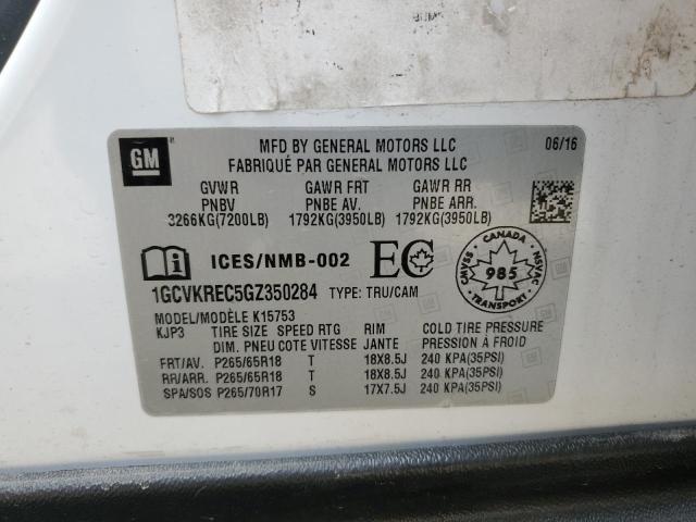 2016 CHEVROLET SILVERADO - 1GCVKREC5GZ350284