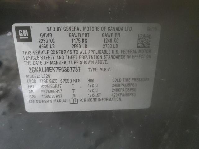 2015 GMC TERRAIN SL - 2GKALMEK7F6367737
