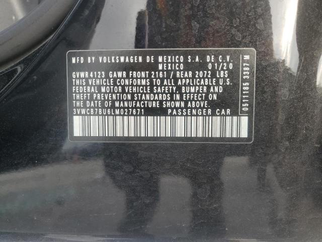 2020 VOLKSWAGEN JETTA 3VWCB7BU6LM027671