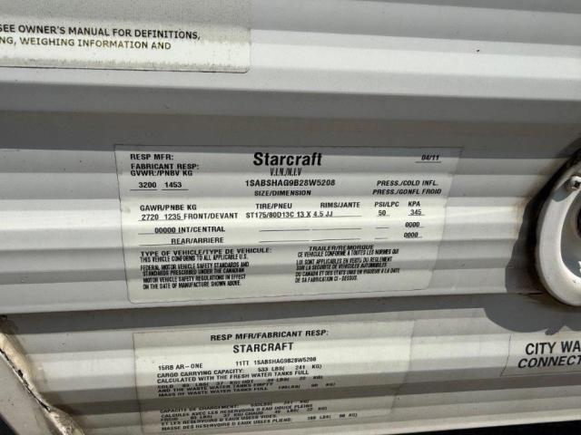 2011 STARCRAFT AR-ONE MAX - 1SABSHAG9B28W5208