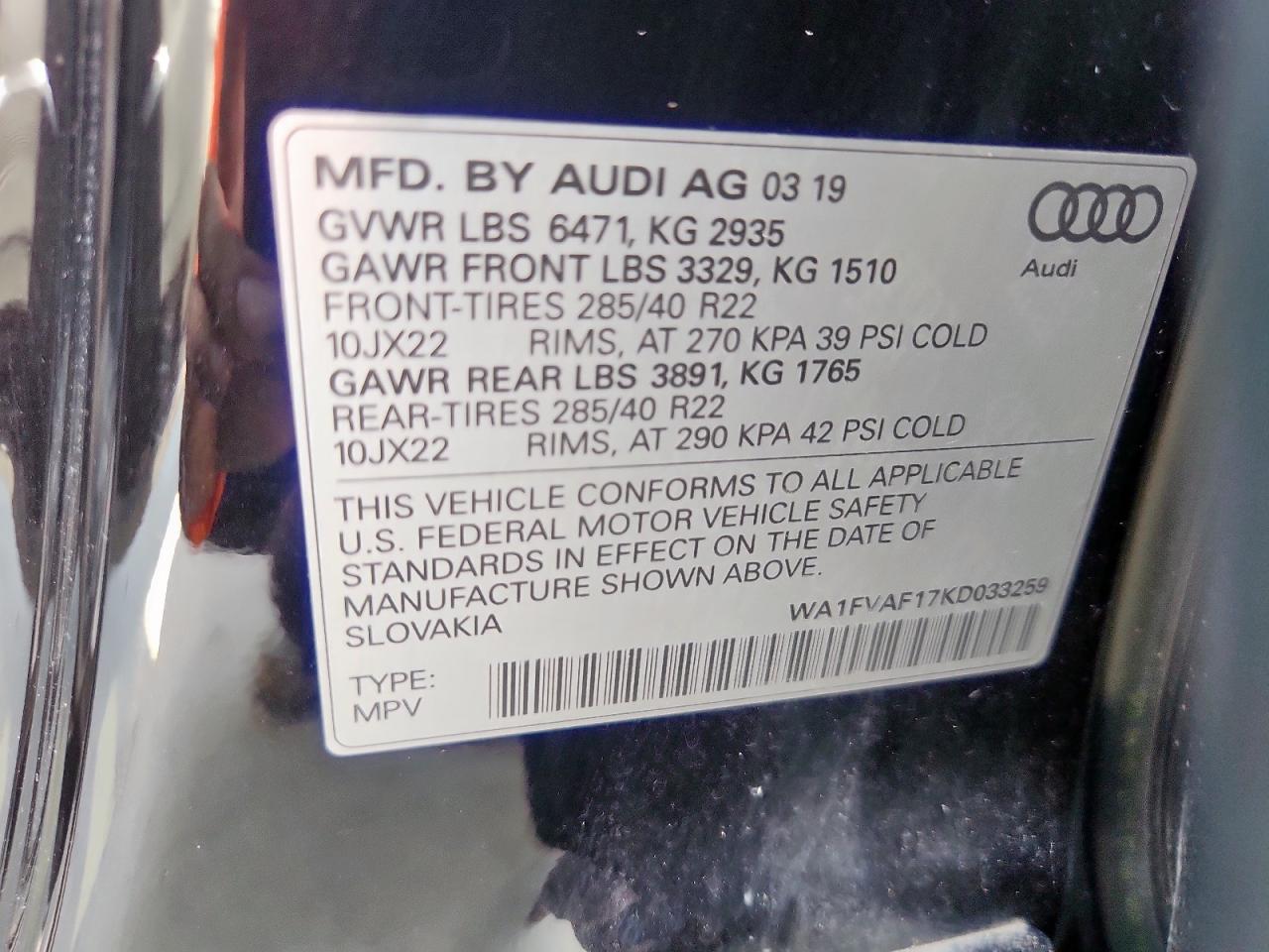 AUDI Q8 PRESTIGE S-LINE