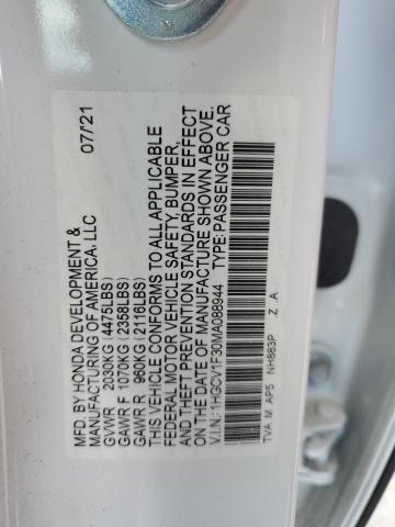 2021 HONDA ACCORD SPO - 1HGCV1F30MA088944