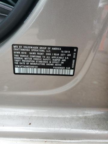 2014 VOLKSWAGEN PASSAT S - 1VWAT7A38EC040181