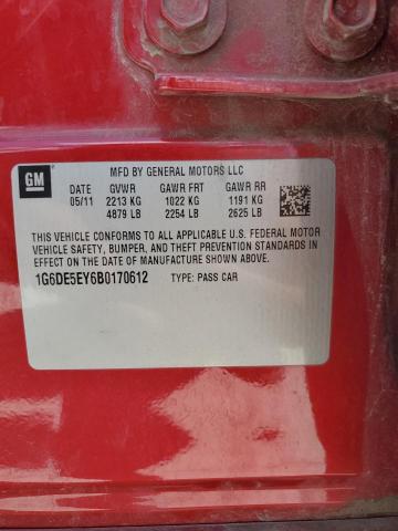 2011 CADILLAC CTS LUXURY - 1G6DE5EY6B0170612