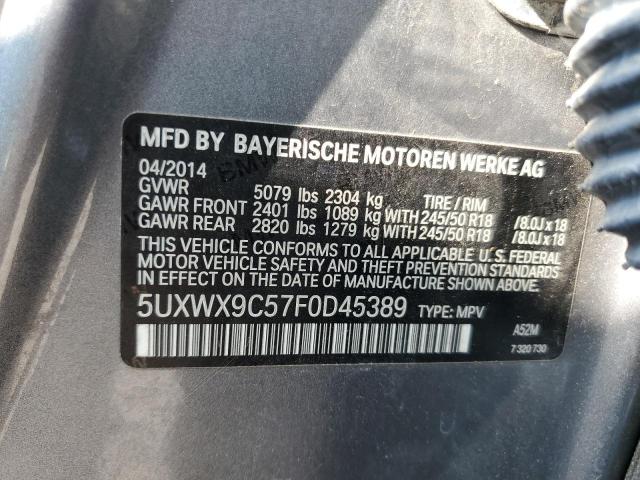2015 BMW X3 XDRIVE2 - 5UXWX9C57F0D45389