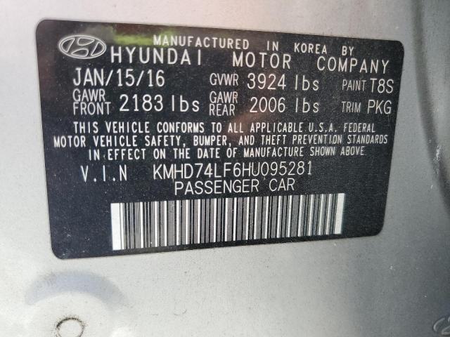 2017 HYUNDAI ELANTRA SE - KMHD74LF6HU095281